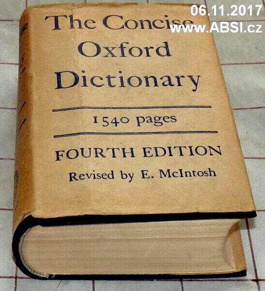 THE CONCISE OXFORD DICTIONARY